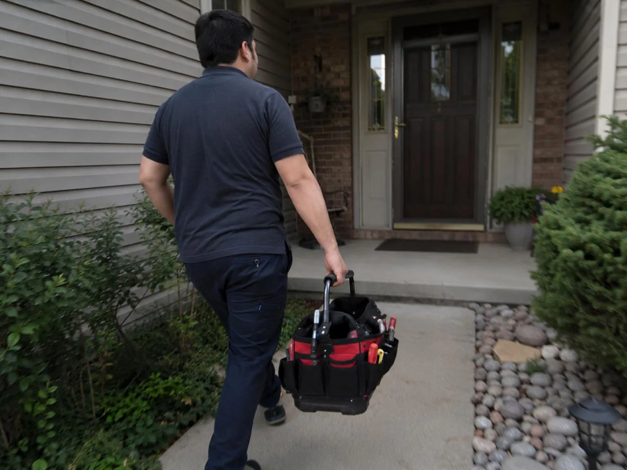 Escondido Appliance Repair technician on a job near Cypress